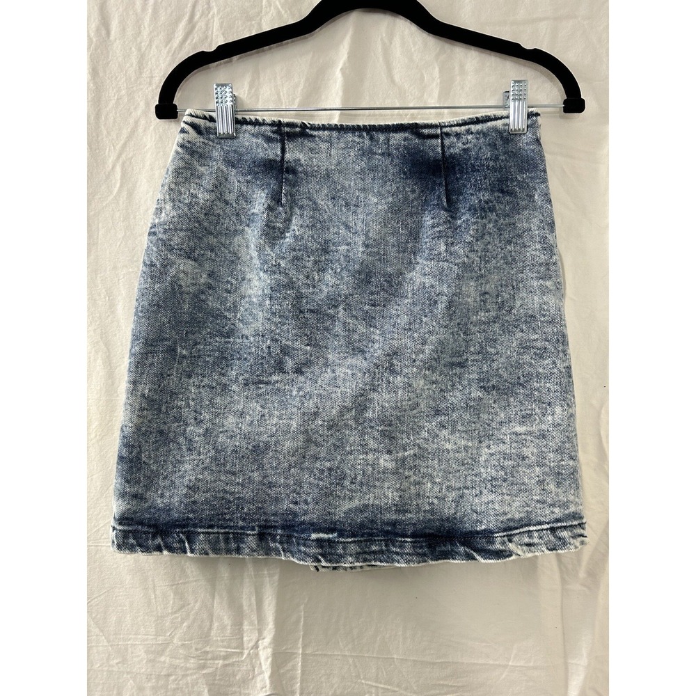 Retrofete Womens Willa Denim Mini Skirt Blue Stone FW20-3391 US‎ Size S NEW - Picture 6 of 12